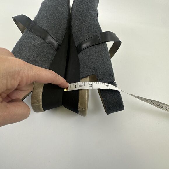 OTBT Springfield Mary Jane Wedge Slingback Gray Close Toe Clog Comfort Women 9.5 - Picture 11 of 14